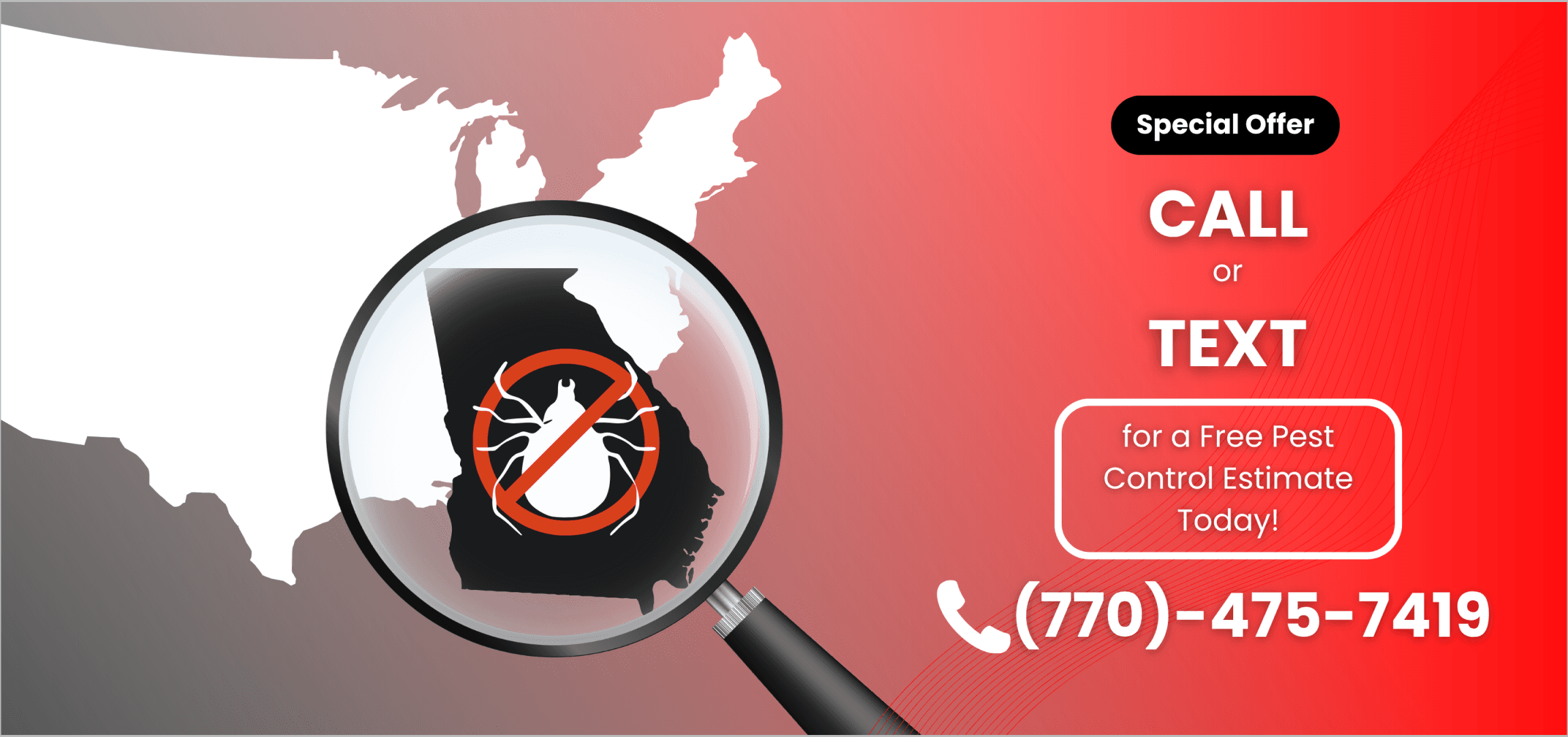 Call or text for a free pest control estimate