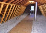 Cellulose insulation provides greater insulation values than fiberglass insulation
